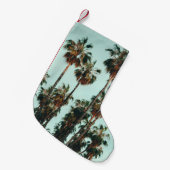Foto van groene palmbomen kleine kerstsok (Voorkant (Hangend))
