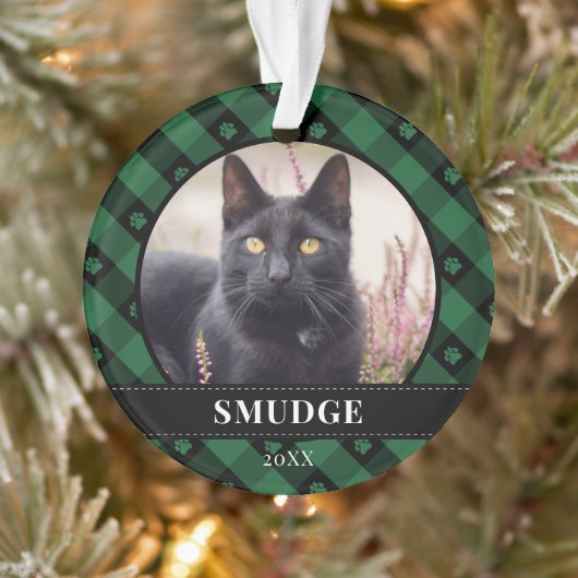 Foto van groene speldeverf ornament (Boom)