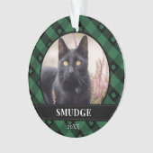 Foto van groene speldeverf ornament (voorkant)