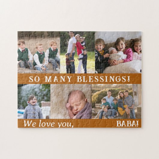 Foto van grootouder legpuzzel (Horizontaal)