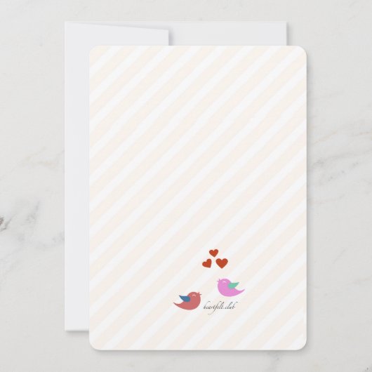 Foto van grootouders - Aankondiging van geboorte (Achterkant)