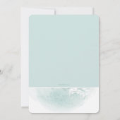 Foto van Grunge Floral Aankondiging geboorte (Achterkant)