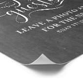 Foto van Guestbook Chalkboard Weddenschap Poster (Hoek)