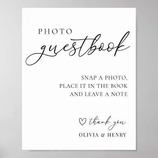 Foto van Guestbook Weddenschap Poster (Voorkant)