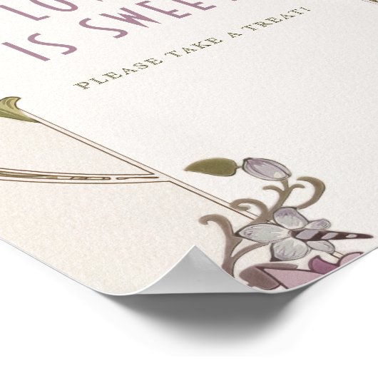 Foto van Guestbook William Morris Lavender Poster (Hoek)