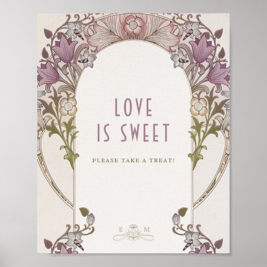 Foto van Guestbook William Morris Lavender Poster (Voorkant)