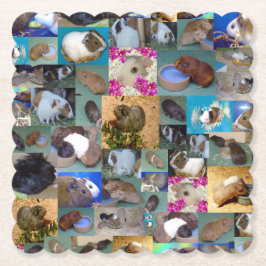 Foto van Guinee, collage; Kartonnen Onderzetters