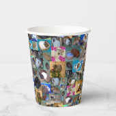 Foto van Guinee, collage; Papieren Bekers (Achterkant)