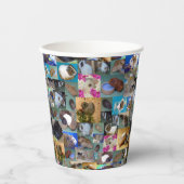 Foto van Guinee, collage; Papieren Bekers (Voorkant)