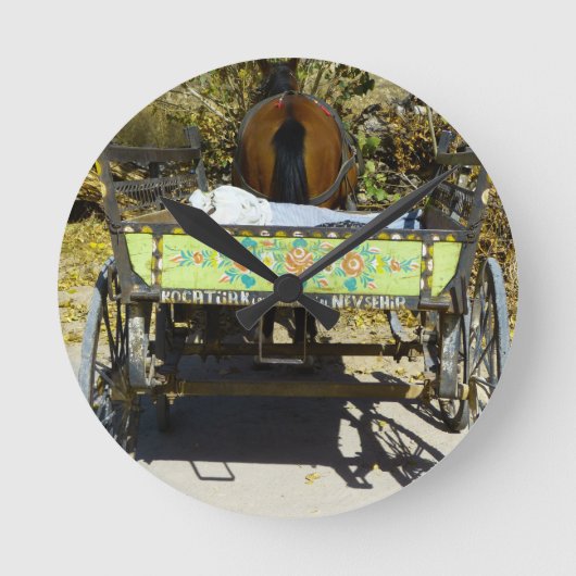 foto van Gypsy Caravan Trailer en Horse Cart Ronde Klok (Voorkant)