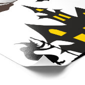 Foto van Halloween Haunted House Foto Afdruk (Hoek)