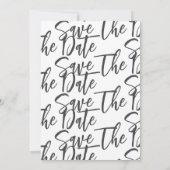 Foto van hand in hand met kerstverlichting save the date (Achterkant)