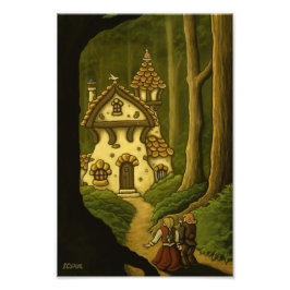foto van hansel & gretel sprookje afdruk