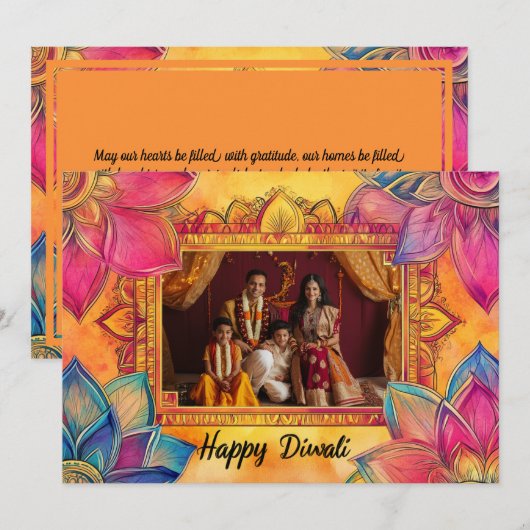 Foto van Happy Diwali (Voorkant / Achterkant)