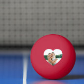 Foto van hart Beste moeder ooit Rood Pingpongbal (Net)