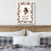 Foto van Heart Rococo Waterverf Moederdag Canvas Afdruk (Insitu (Slaapkamer))