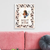 Foto van Heart Rococo Waterverf Moederdag Canvas Afdruk (Insitu (Woonkamer))