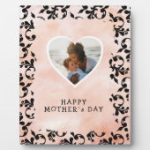 Foto van Heart Rococo Waterverf Moederdag Fotoplaat (Voorkant)