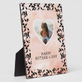 Foto van Heart Rococo Waterverf Moederdag Fotoplaat (Zijkant)