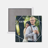 Foto van hedendaags Monogram Magneet (Voorkant / Achterkant)