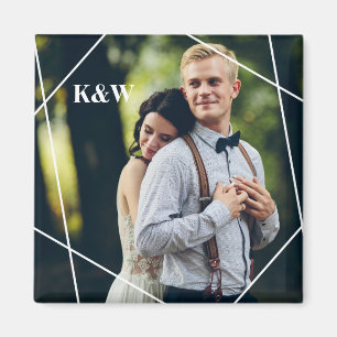 Foto van hedendaags Monogram Magneet