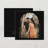 Foto van hedendaagse Arch Black Save the Date (Voorkant / Achterkant)