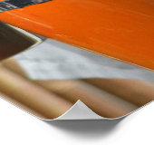 Foto van heldere oranje conga drums poster (Hoek)