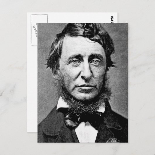 Foto van Henry David Thoreau Briefkaart (Voorkant / Achterkant)