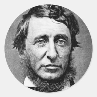 Foto van Henry David Thoreau Ronde Sticker