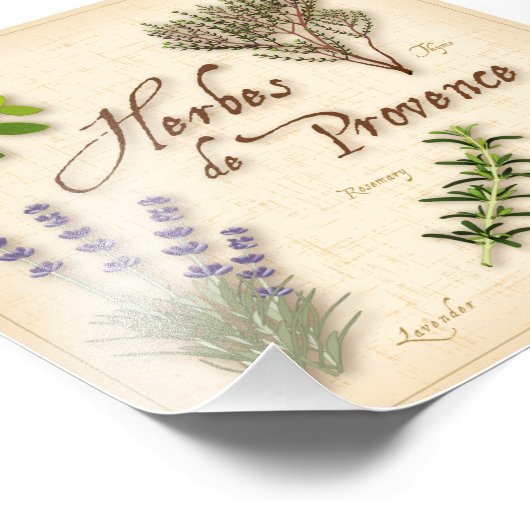 Foto van Herbes de Provence Afdruk (Hoek)