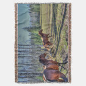 Foto van Herd of Horses op een BC Ranch 3 Deken (Voorkant Verticaal)