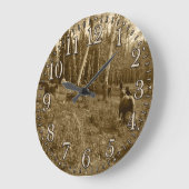 Foto van Herd of Horses op een BC Ranch Grote Klok (Hoek)