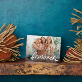Foto van Hermanas Script Spanish Sisters Fotoplaat