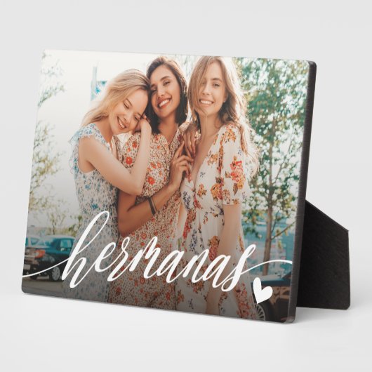 Foto van Hermanas Script Spanish Sisters Fotoplaat (Zijkant)