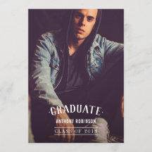 Foto van het Afstuderen van mannen Aankondiging