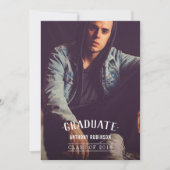 Foto van het Afstuderen van mannen Aankondiging (Voorkant)