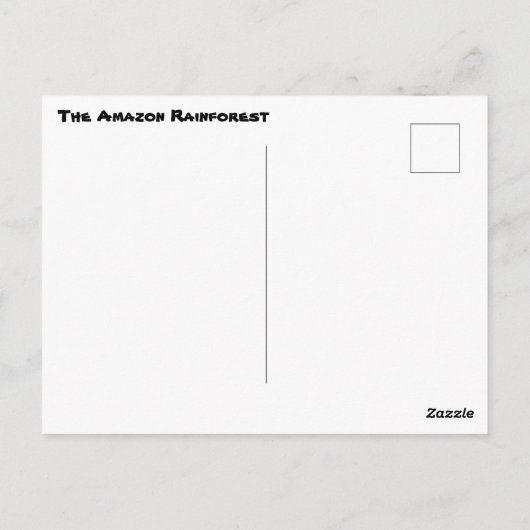  foto van het Amazonewoud Briefkaart (Achterkant)