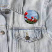 Foto van het Amerikaanse Capitol Building Spring Ronde Button 5,7 Cm (In situ)