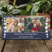 Foto van het Amerikaanse Flag Patriotic Militaire Aankondiging