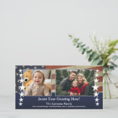 Foto van het Amerikaanse Flag Patriotic Militaire Aankondiging (Staand voorkant)