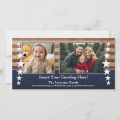 Foto van het Amerikaanse Flag Patriotic Militaire  Aankondiging (Voorkant)