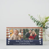 Foto van het Amerikaanse Flag Patriotic Militaire  Aankondiging (Staand voorkant)