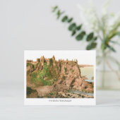 Foto van het Antiek County Antrim Dunluce Castle Briefkaart (Staand voorkant)