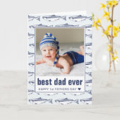 Foto van het beste pa Ever Fish Patroon Kaart (Gele Bloem)