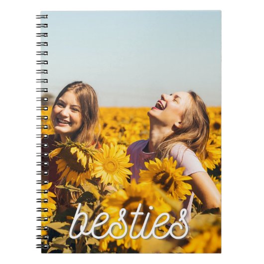 Foto van het beste vriendinnenduo notitieboek (Voorkant)