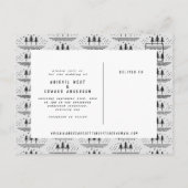  foto van het bos , met uitzondering van de datum aankondigingskaart (Achterkant)