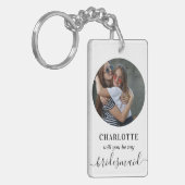 Foto van het Bridesmaid-voorstel Sleutelhanger (Voorkant Links)