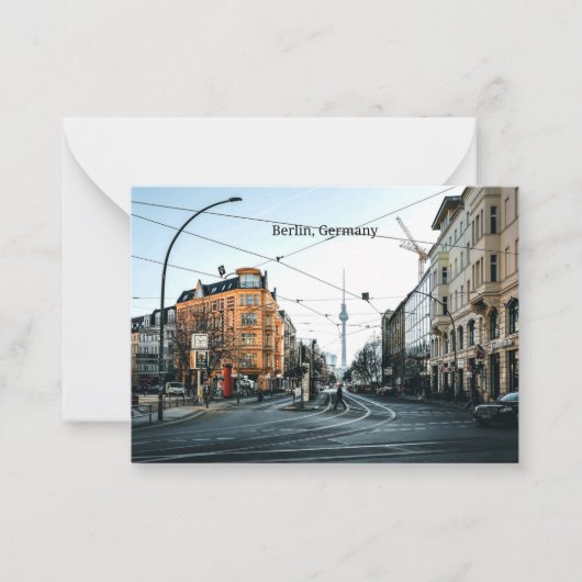 Foto van het centrum van Berlijn, Duitsland Notitiekaartje (Voorkant)