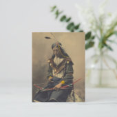 foto van het Cherokee-Man met Bow Briefkaart (Staand voorkant)