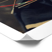  foto van het Cherokee-Man met Bow-Poster Poster (Hoek)